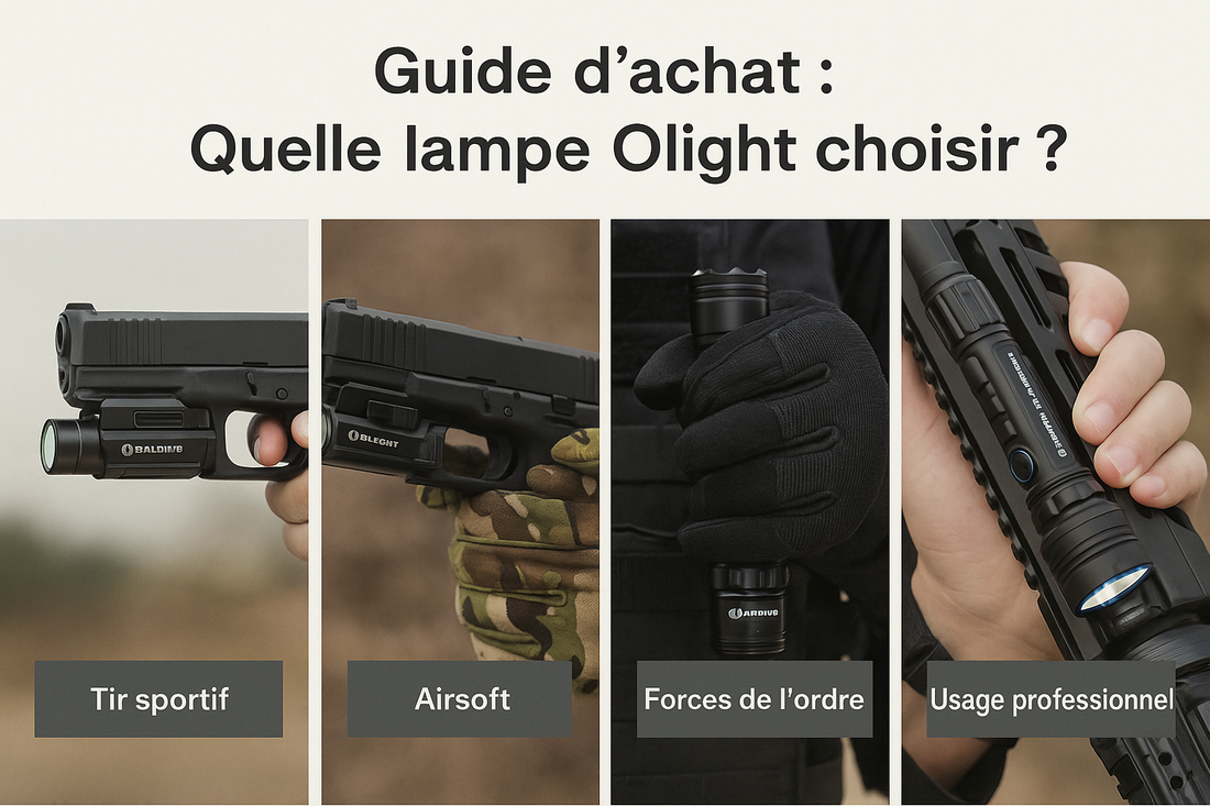 Guide d’achat : Quelle lampe Olight choisir pour le tir sportif, l’airsoft ou l’usage professionnel ?