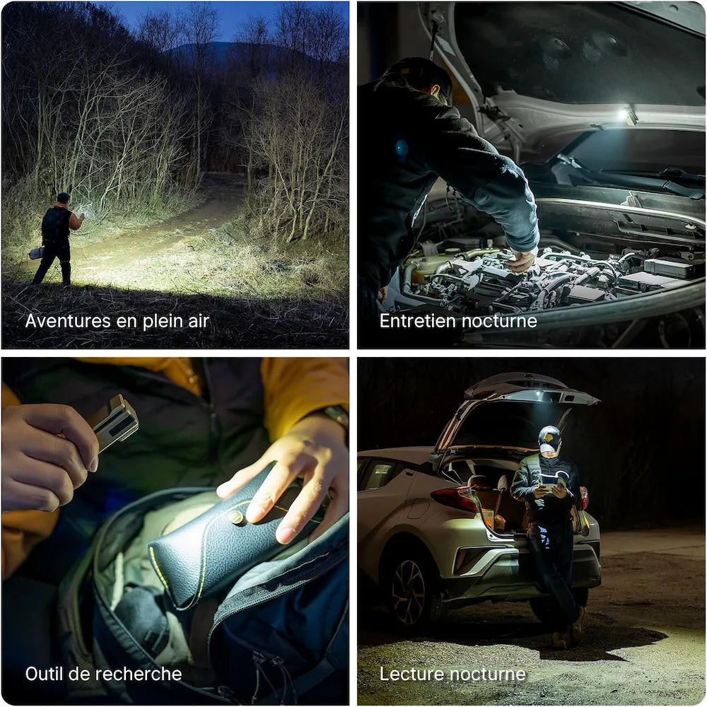 Olight Oclip Ultra | Mini lampe à clip avec faisceau large, concentré et UV