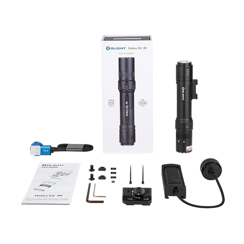 Olight Odin GL | Lampe tactique avec laser vert 1500 Lumens