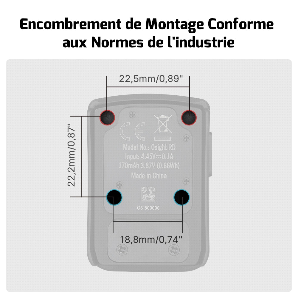 Osight | Optique RMR 3 MOA avec Capuchon de Chargement Magnétique