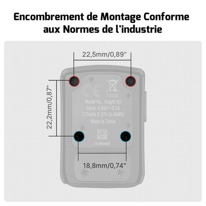 Osight | Optique RMR 3 MOA avec Capuchon de Chargement Magnétique