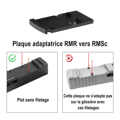 Osight Plaque adaptatrice RMR vers RMSc