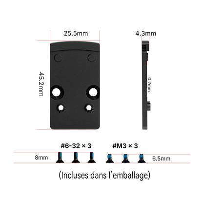 Osight Plaque adaptatrice RMR vers RMSc