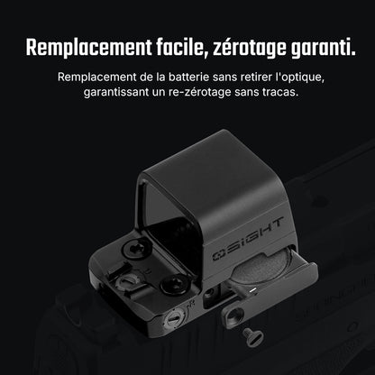 Osight SE | Optique fermée à point rouge avec empreinte RMSc et batterie remplaçable