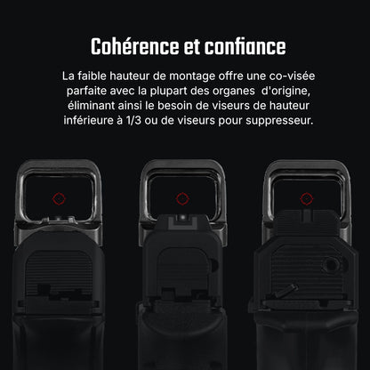 Osight SE | Optique fermée à point rouge avec empreinte RMSc et batterie remplaçable