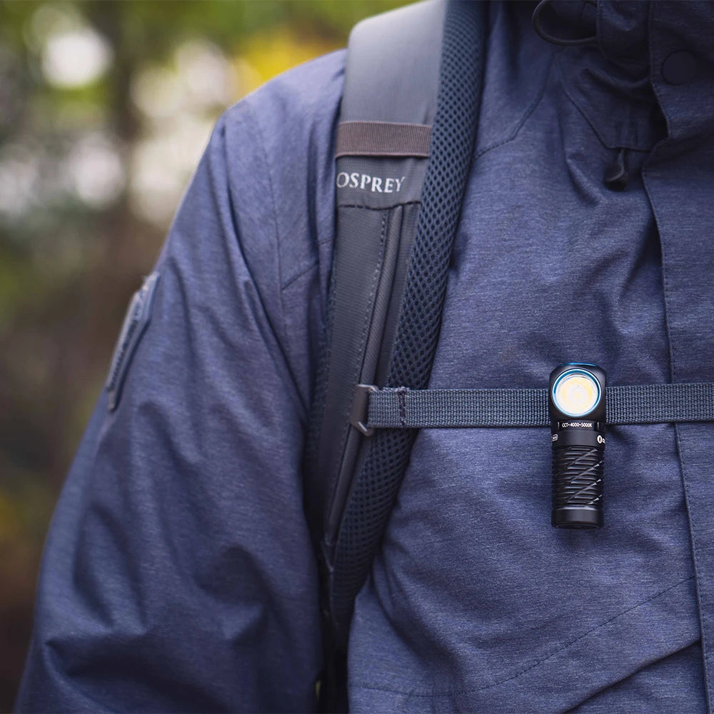 Olight Perun 2 Mini | Lampe frontale rechargeable éclairage rouge