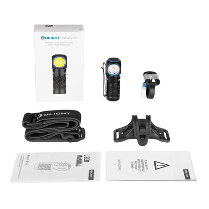 Olight Perun 2 Mini | Lampe frontale rechargeable éclairage rouge