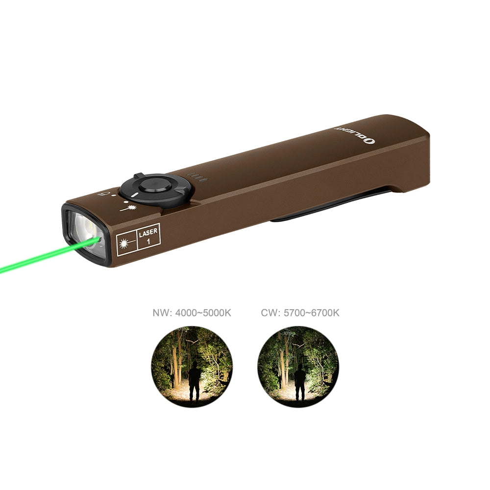 Olight Arkfeld - Lampe Torche EDC Avec Pointeur Laser Vert