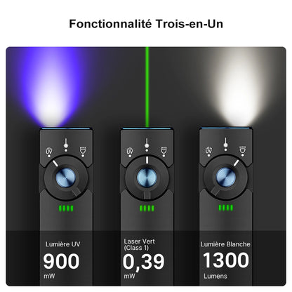 Olight Arkfeld Pro | Lampe torche LED avec laser et UV