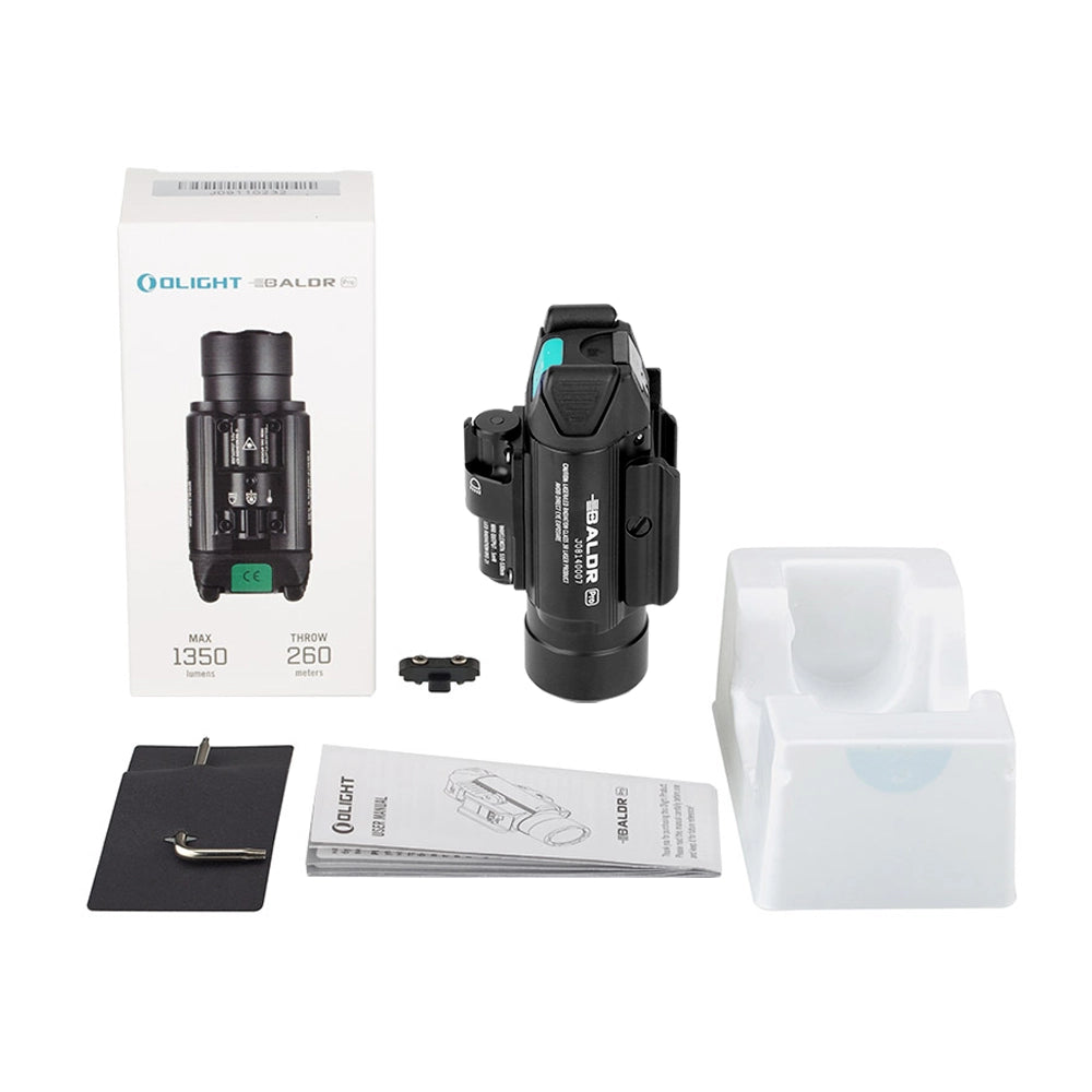 Olight Baldr Pro | Lampe Tactique Ultra Puissante Avec Laser Vert